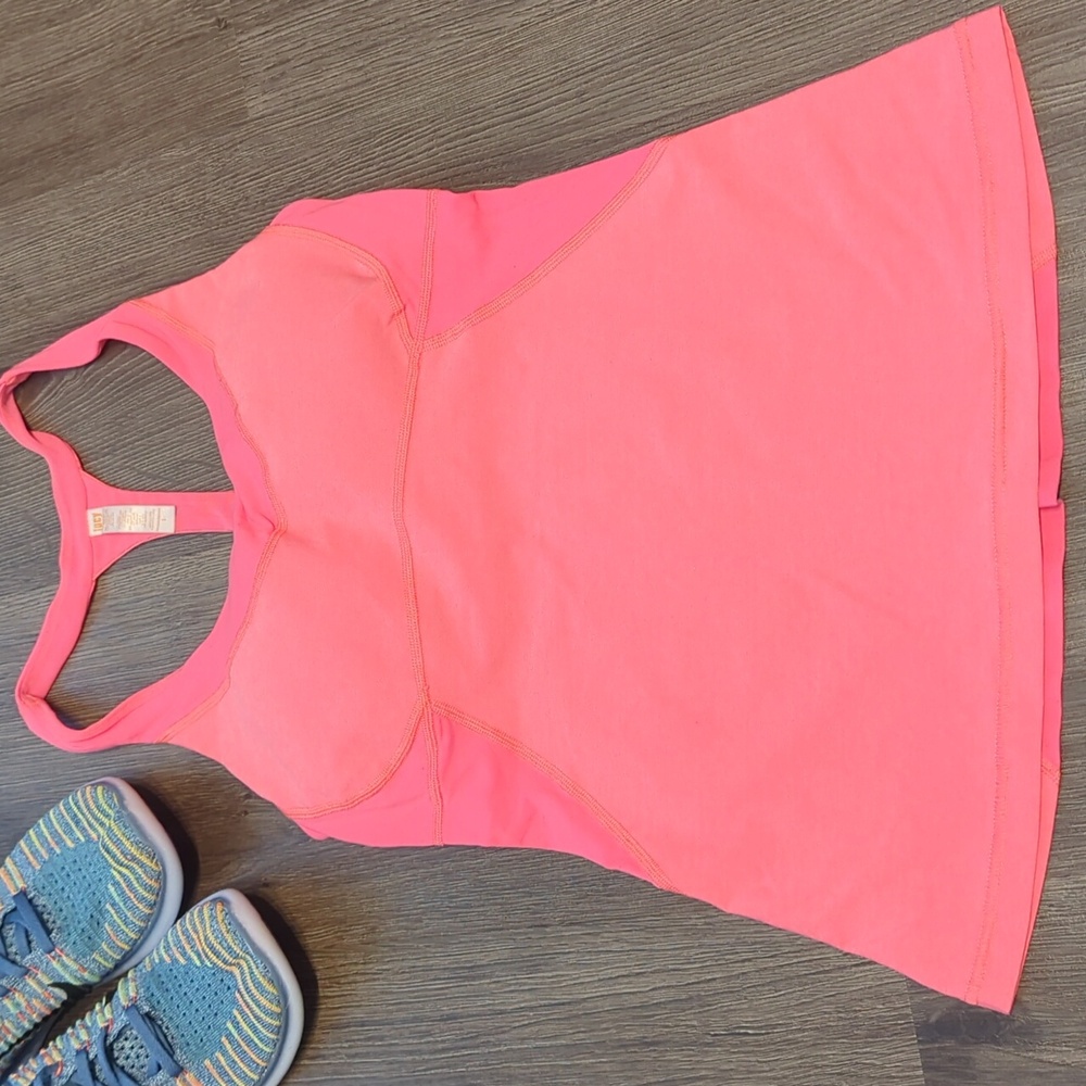 Lucy Coral Bra Tank Top - Small